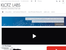 Tablet Screenshot of klotz-labs.com